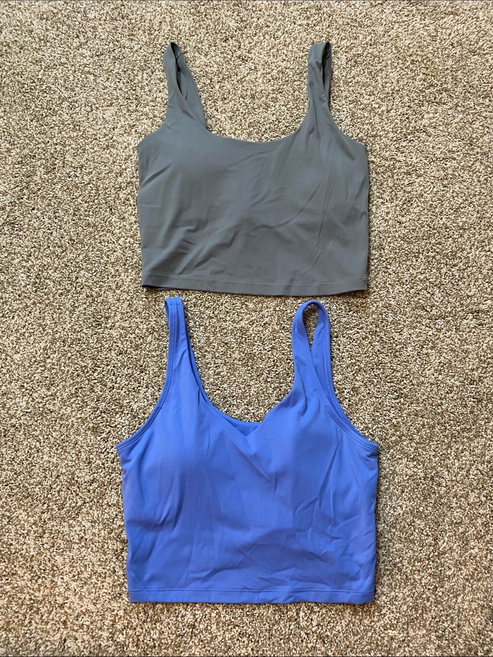 Set of 2 Crop Workout Tanks - Small
